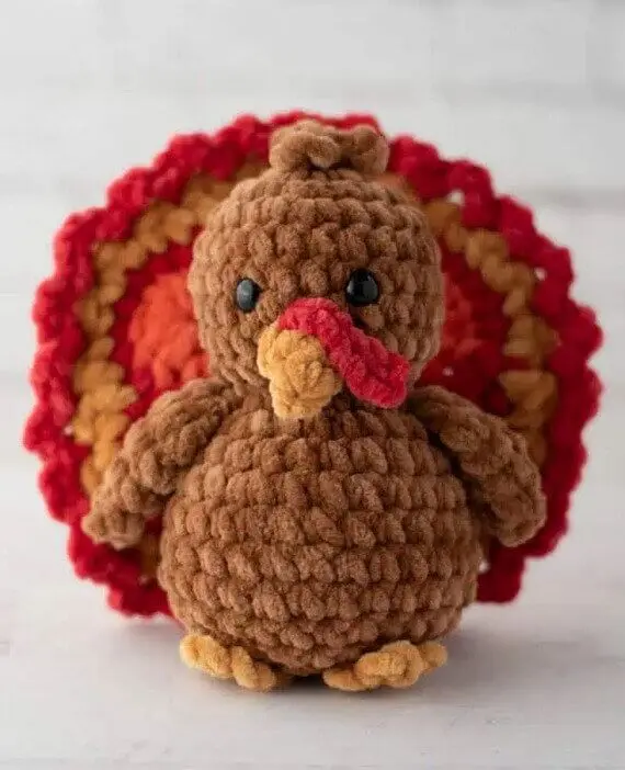 Toby the Turkey Amigurumi Free Crochet Pattern