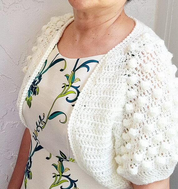 Summer Time Bolero Free Crochet Pattern and Video Tutorial