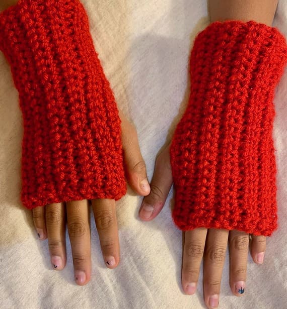 Reversible Fingerless Gloves