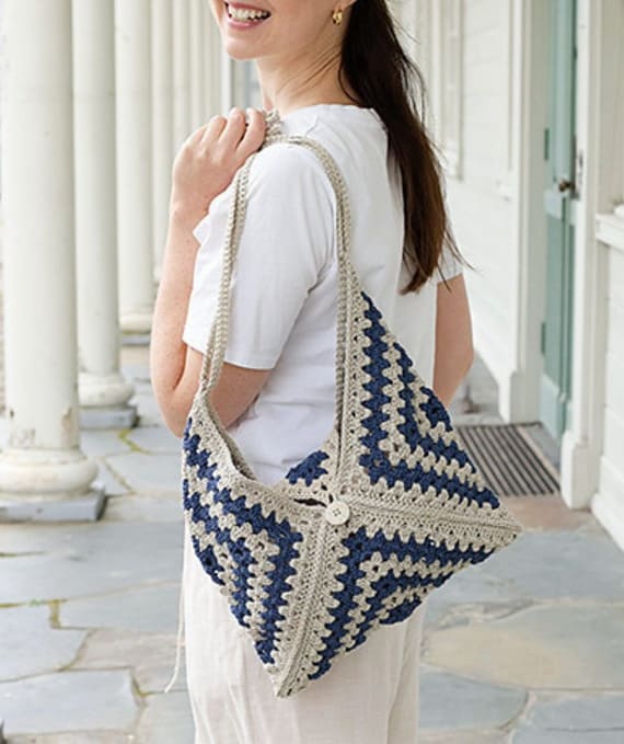 256-6 Coastal Letter Bag Crochet Pattern