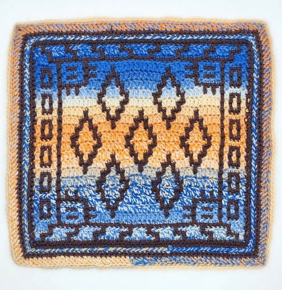 7 Diamond Shrine – Overlay Mosaic Crochet Pattern