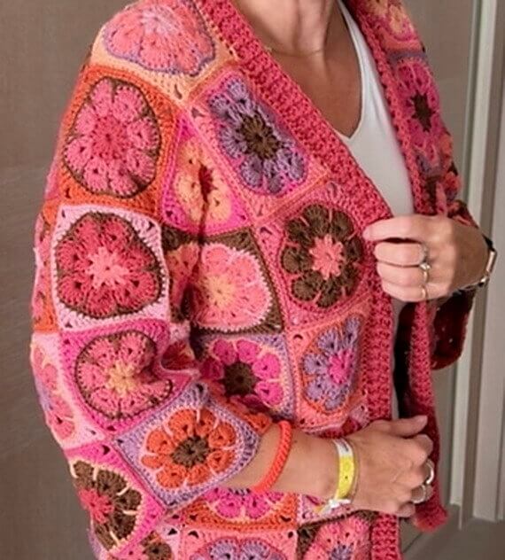 African Flower Sweater Crochet Patterns