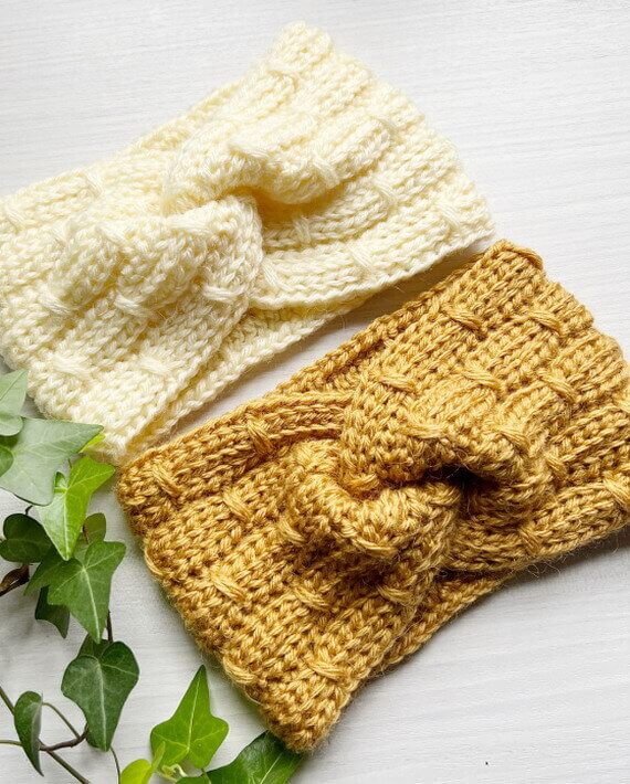 Amber Frost Headband Free Crochet Pattern and Video Tutorial