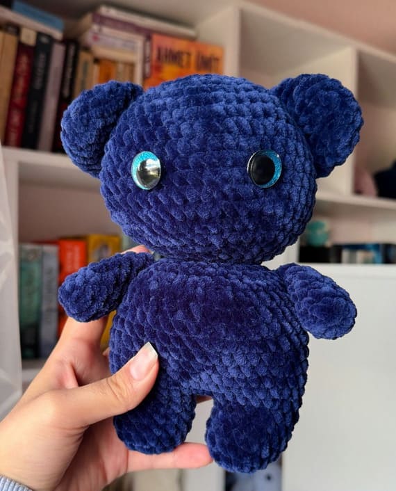 Amigurumi Blue Bear Free Crochet Pattern for a Cute Plush Toy