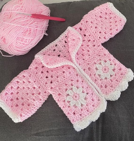 Baby Flower Cardigan