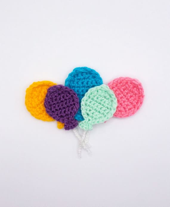 Balloon Applique Free Crochet Pattern