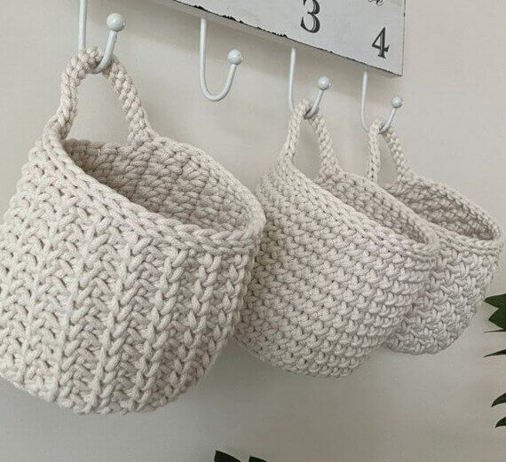 Baskets Free Crochet Pattern