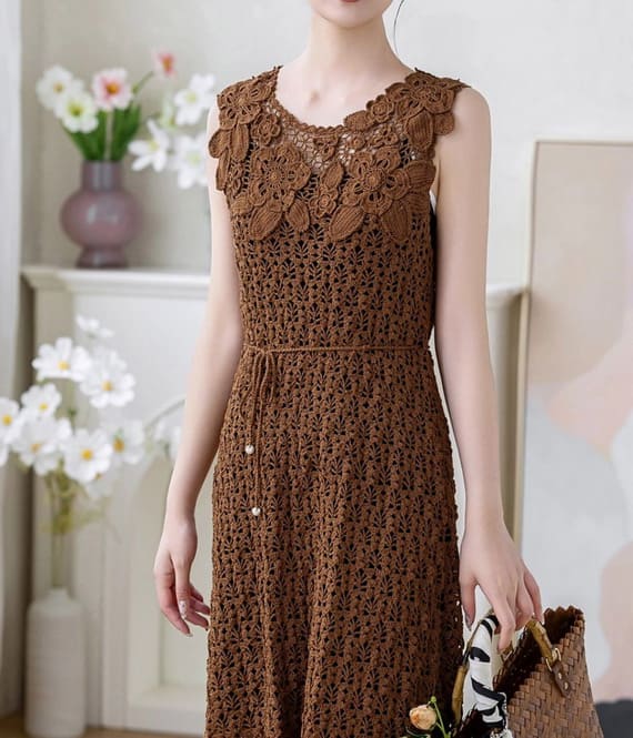 Bell Vest Dress Free Crochet Pattern