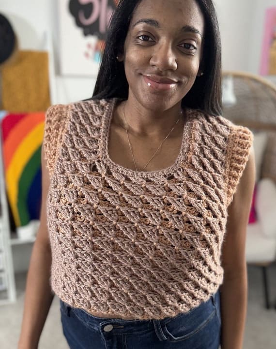 Berry Crop Top Crochet Pattern