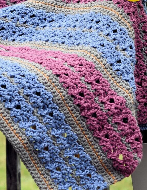 Wild Flowers Afghan Free Crochet Pattern