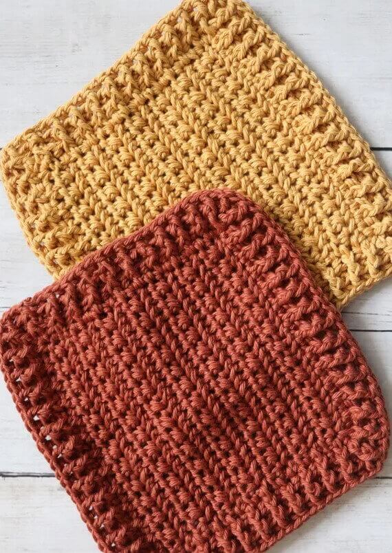 Bramble Dishcloth Free Crochet Pattern and Video Tutorial