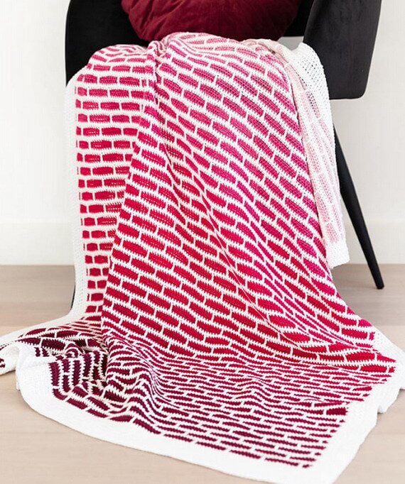 Brickwork Baby Blanket Free Crochet Pattern