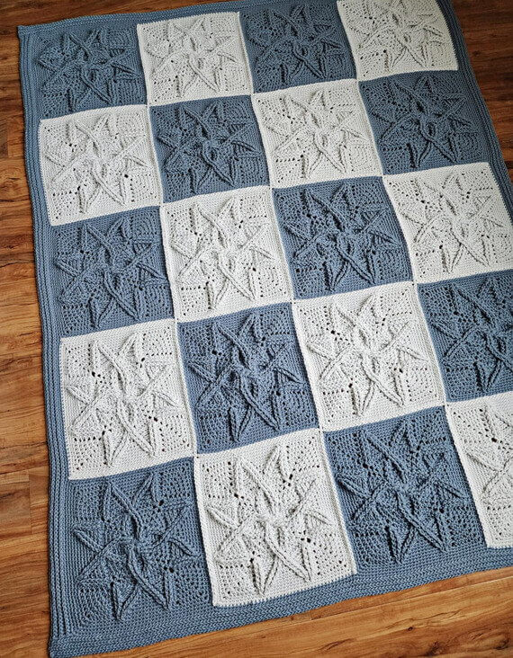 Cabled Blooms Blanket Free Crochet Pattern and Video Tutorial