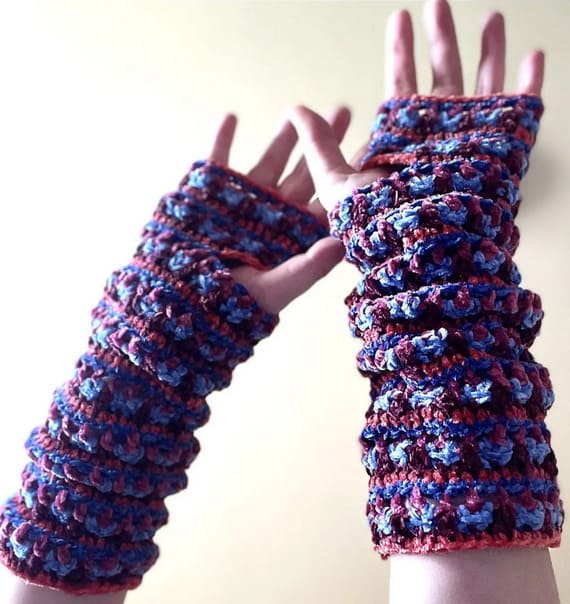 Carnival Fingerless Mittens