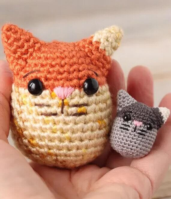 Cat Egg Amigurumi Free Crochet Pattern