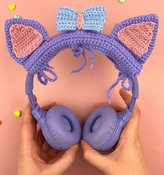 Cat Headphones Cover
