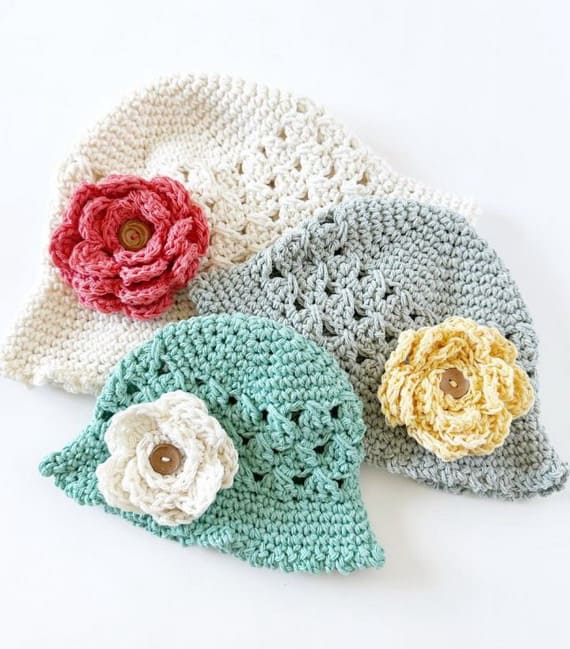 Chloe Bucket Hat Free Crochet Pattern and Video Tutorial