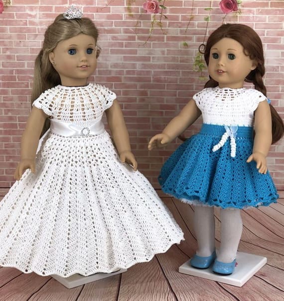 Cocktail and Ball Dresses for 18-inch Doll