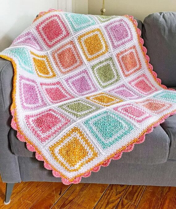 Cotton Candy Parade Blanket Free Crochet Pattern
