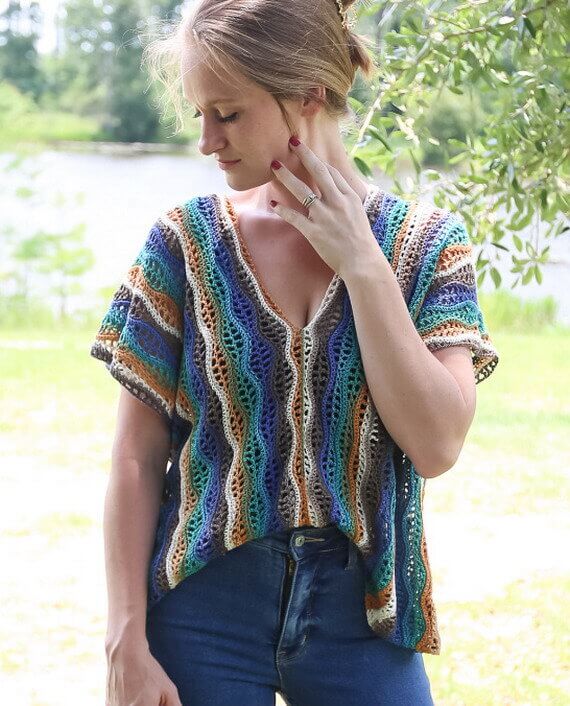 Country Sunset Top Free Crochet Pattern
