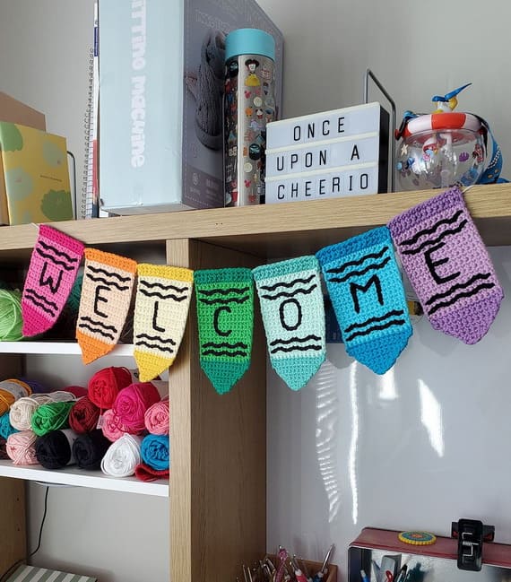 Crayon Welcome Banner