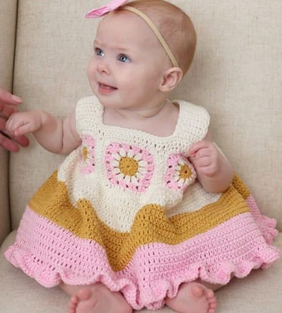 Crochet Baby Boho Sundress