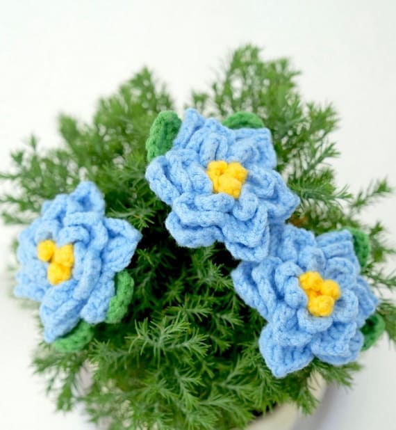 Crochet Gardenia Flower Applique Pattern
