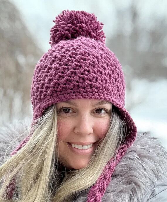 Cumberland Earflap Hat Free Crochet Pattern and Video Tutorial