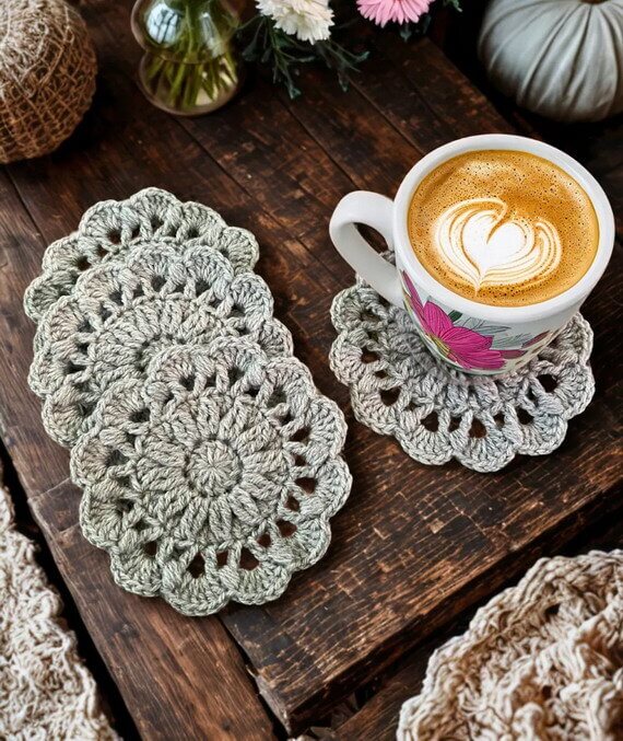Daisy Days Coasters Free Crochet Pattern
