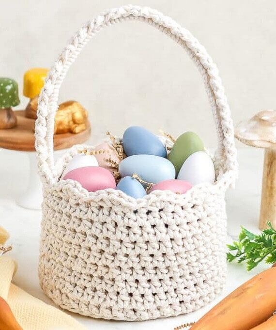 Easter Basket Free Crochet Pattern