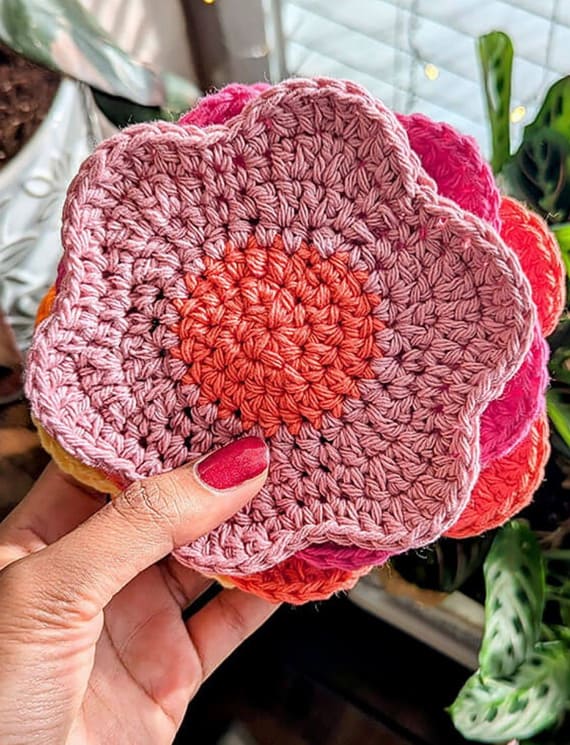 Easy Flower Coasters