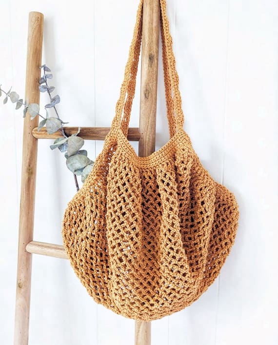 Farmer’s Market Bag Free Crochet Pattern and Video Tutorial