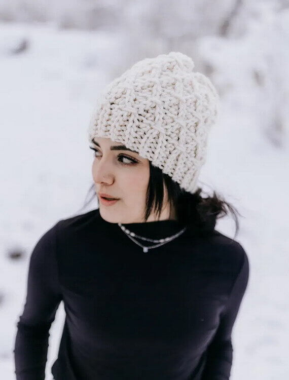 Fireside Beanie Free Crochet Pattern