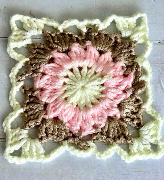 Floral Granny Square