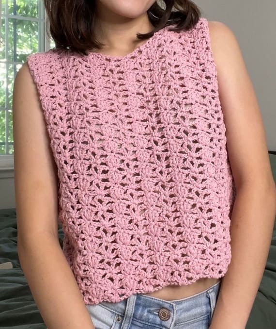 Floral Mesh Top