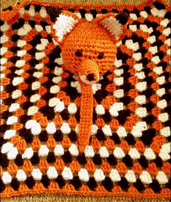 Fox Lovey Security Blanket - Free Pattern