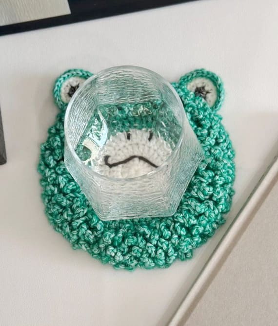 Frog Coaster Free Crochet Pattern