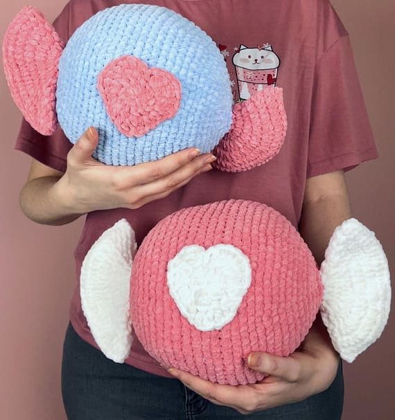 Giant Candy Free Crochet Pillow Pattern