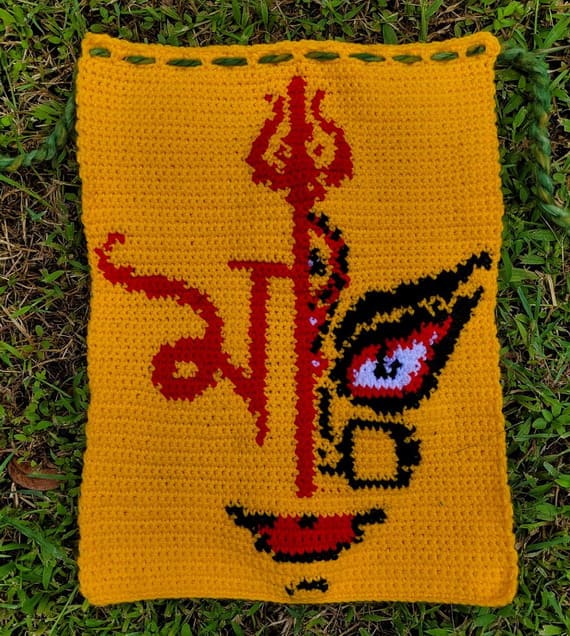 Goddess Durga wall hanging