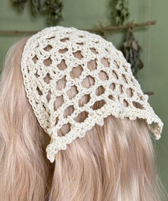 Gradient Granny Kerchief Free Crochet Pattern