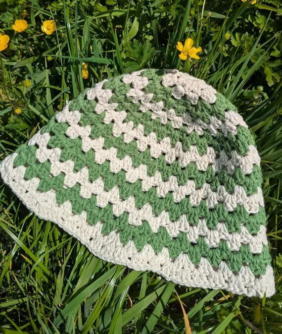 Granny Bucket Hat Free Crochet Pattern