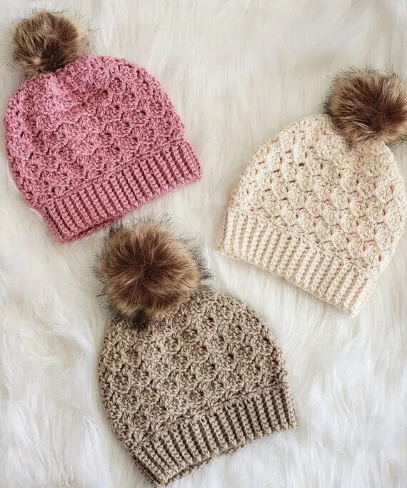 Hannah Beanie Hat Free Crochet Pattern
