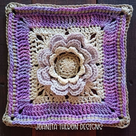 Heather Afghan Square