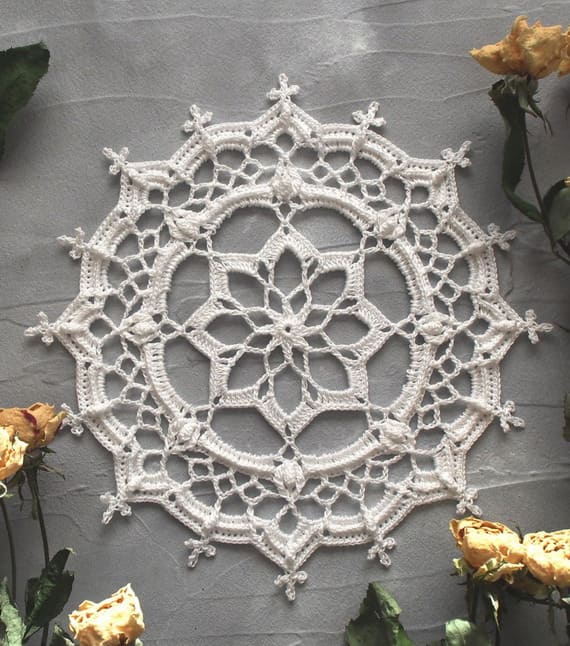 Honoria Free Crochet Doily Pattern