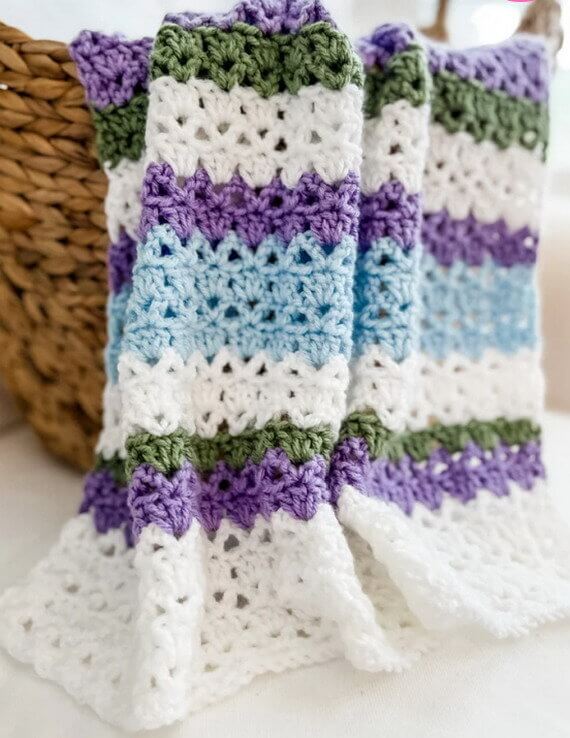Hydrangea Blossom Blanket Free Crochet Pattern