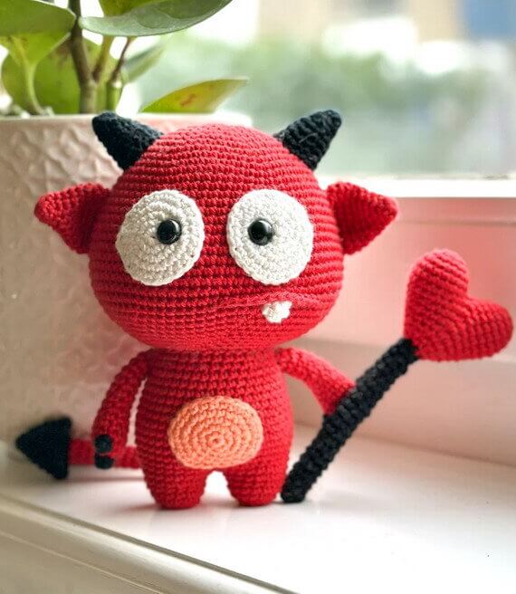 Little Love Devil Amigurumi Free Crochet Pattern
