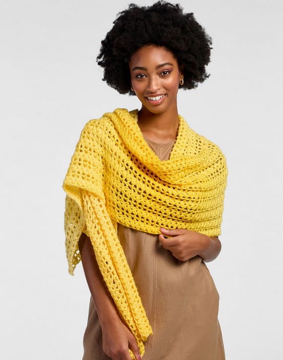 Morning Light Wrap Free Crochet Pattern