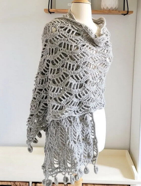 Morning Tide Shawl Free Crochet Pattern