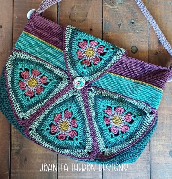 Moss Poppy Shoulder Bag