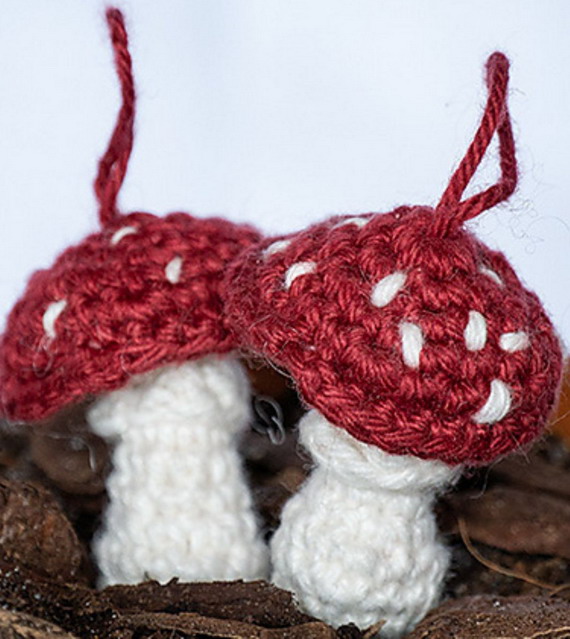 Mushroom Keychain Crochet Pattern